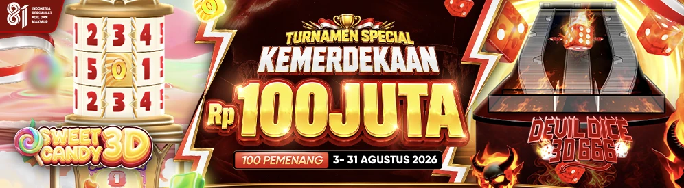 TURNAMEN KEMERDEKAAN Sweet Candy 3D & Devil Dice 666